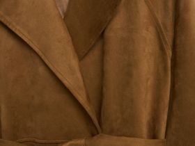 Замшевый тренч, Желтый