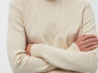 Джемпер с воротником-стойкой