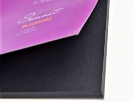 Альбом для набросков из черной бумаги "Сонет" А4 32 л 150 г