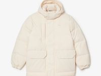 Мужской водонепронецаемый пуховик Lacoste с капюшоном