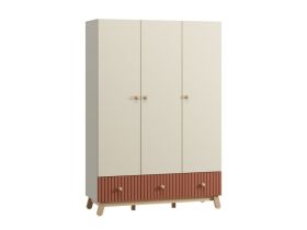 Шкаф детский Финни 3-144x210 Терракотовый