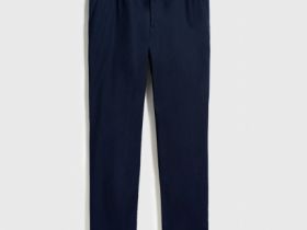 Брюки-чиносы с ремнём, Синий