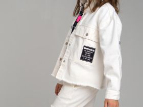 Куртка джинсовая oversize для девочки