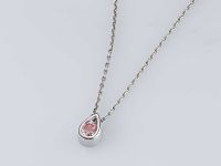 Классическая подвеска из белого золота э0912пд07183900_pink