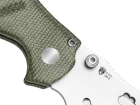 Складной нож Kizer C01C Uti 2, сталь 5Cr15MoV, рукоять микарта, зелёный