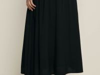 Юбка миди А-силуэта на резинке