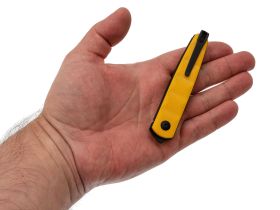 Складной нож Kizer Bamboo, сталь Nitro-V, рукоять G10, желтый