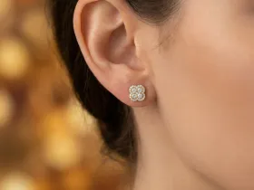 Пусеты из желтого золота э0312пс08190590_white