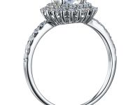 Классическое кольцо из белого золота э4712кц07167100
