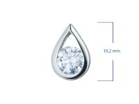 Классическая подвеска из серебра э0612пд06200853_white
