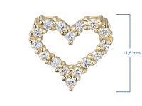 Подвеска из желтого золота с бриллиантами э0301пд11200102