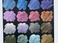 Набор акварели HIMI 24 цвета металлик, желтая