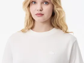 Женская хлопковая футболка Lacoste