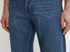 Прямые джинсы, Синий