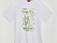 Свободная футболка с принтом