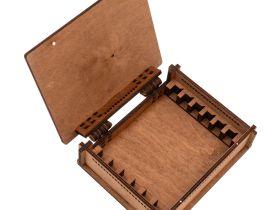 Деревянная шкатулка для хранения 6 брусков, 150 мм