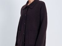 Кардиган свободного силуэта с отложным воротником