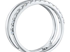 Кольцо из белого золота с бриллиантами э4701кц08220952