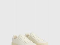 Кеды из искусственной кожи, Белый