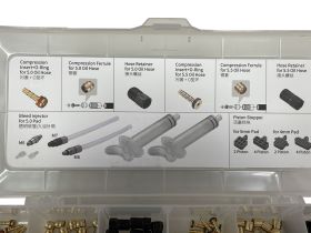 Tektro Набор для прокачки тормозов Tektro HM1.0 Oil Hose Service Kits, цвет Серый