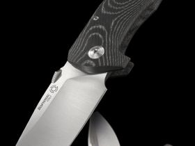 Нож складной LionSteel TM1 MS, сталь Sleipner, рукоять микарта