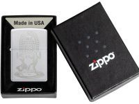 Зажигалка Zippo Vintage Dance с покрытием Satin Chrome, латунь/сталь