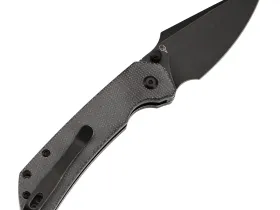 Складной нож Tenable Fenrir, сталь 14C28N, рукоять микарта, черный
