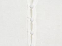 Джемпер с воротником на пуговицах, Белый