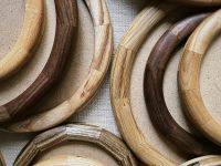 Рамка круглая KK/home, ручная работа, d15, дуб