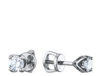 Пусеты из белого золота с бриллиантами э4001пс01163100