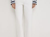 Прямые укороченные джинсы, Белый