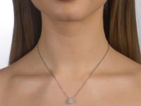 Классическая подвеска из серебра э0612пд03182000_white