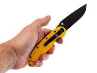 Складной нож Steelclaw Крыса, сталь AUS8, рукоять G-10 желтая с рисунком