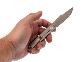 Складной нож Dr.Tech D4368C, сталь D2, рукоять TC4