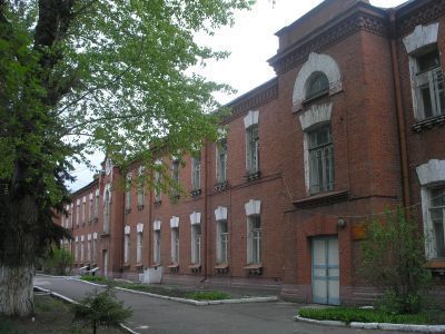 Старый корпус 1916 года бывшая Скорбященская церковь на территории военного госпиталя