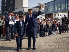 Первая линейка состоялась в якутском образовательном комплексе «Точка будущего»