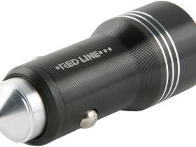 Автомобильное зарядное устройство Red Line AC-5 USB/USB 10 Вт Чёрное