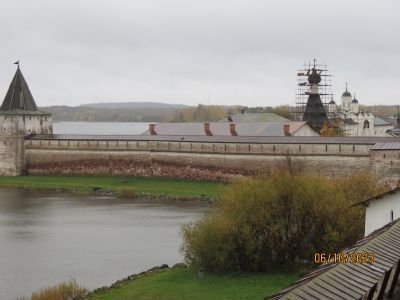 Прясло крепостной стены Успенского монастыря между Свиточной башней и Рыболовецкой палаткой