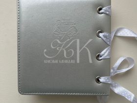 Альбом для фото и выкрасок Languo, 16х14,5х4,5 см, серебро