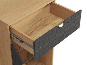 Обувница Монблан 63x110 Ритм Графитовый