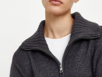 Джемпер с молнией и воротником-стойкой