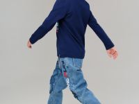 Брюки текстильные джинсовые утепленные флисом для мальчиков
