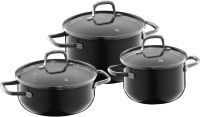 Набор посуды Fusiontec Essential Black, 3 предмета