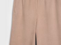 Прямые брюки с эластичным поясом, Бежевый