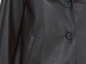 Куртка из искусственной кожи, Коричневый