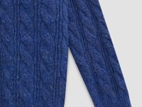 Свитер с косами с добавлением шерсти