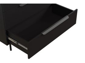 Комод Квелен 96x89 Черный древесный