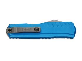 Автоматический нож Microtech Cypher II S/E 1241-10BL, сталь M390, рукоять алюминий, синий