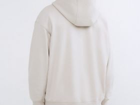 Толстовка на молнии с капюшоном, Белый