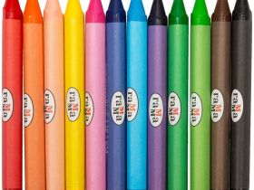 Набор мелков восковых Гамма "Классические" 12 цв, трехгранные, картон. упак., европодвес